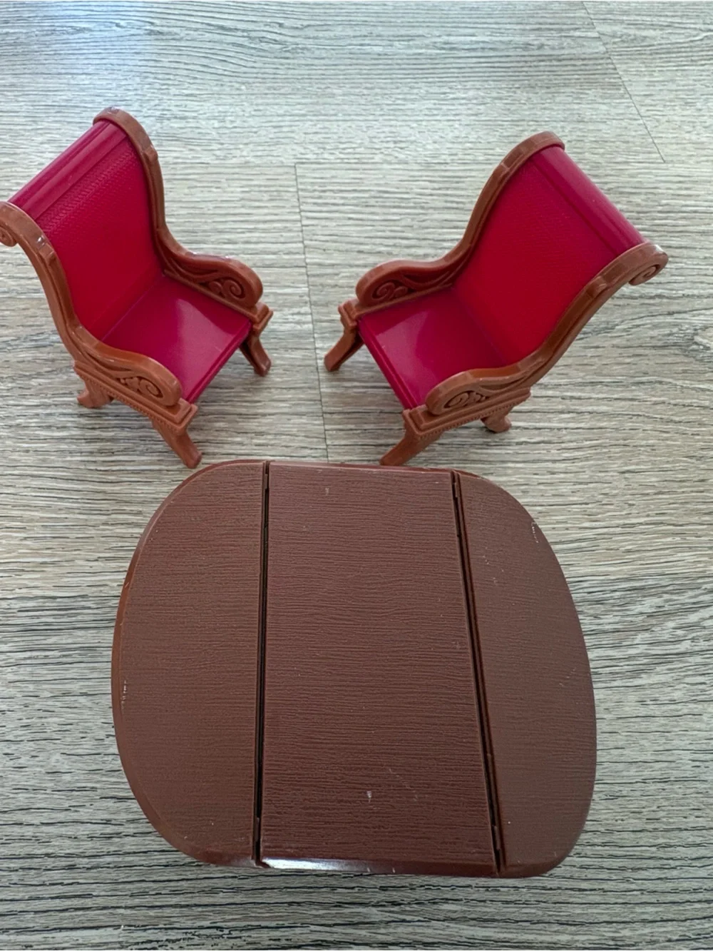 Fisher-Price Loving Family Dollhouse Dining Table & 2 Chairs Replacement Furnitu